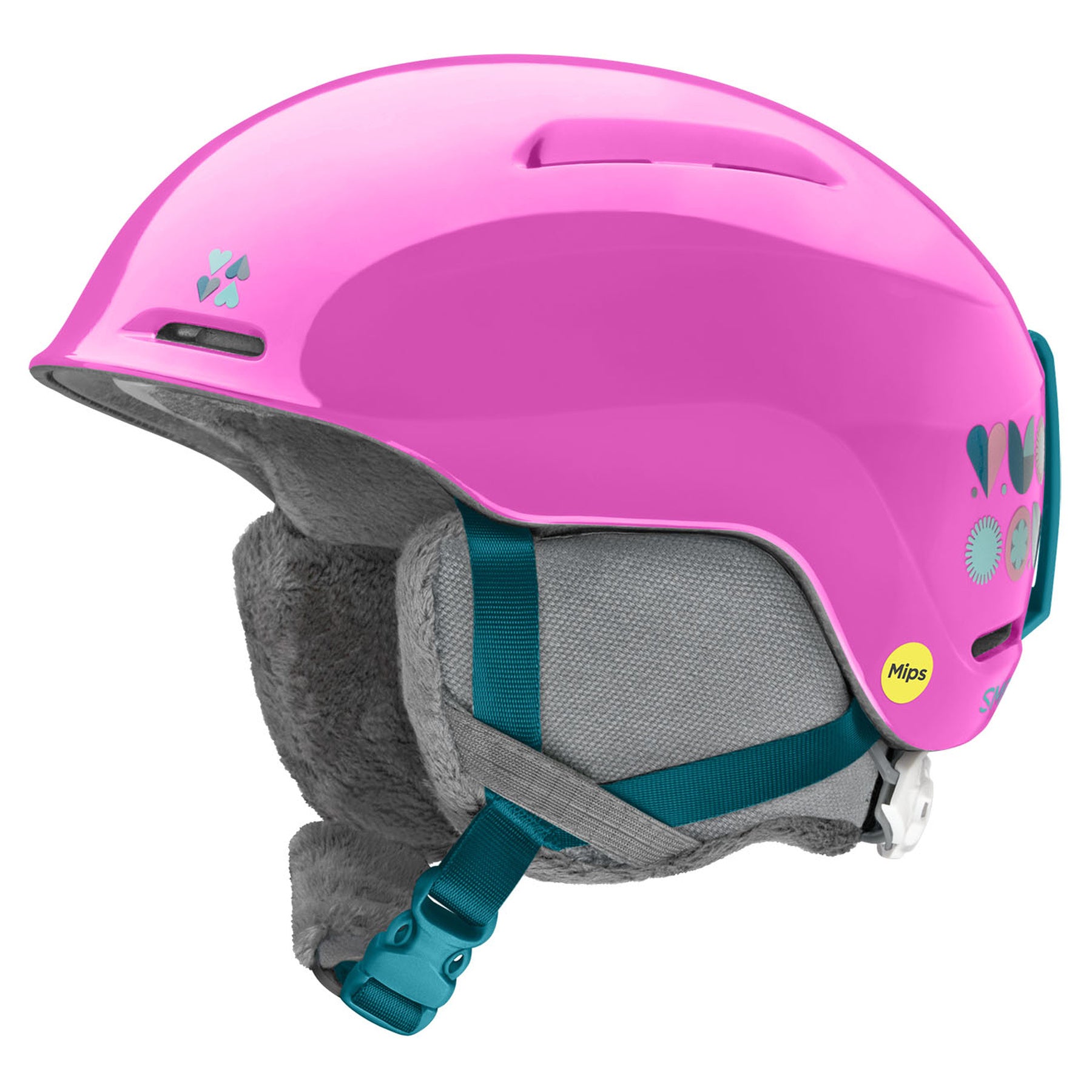 Casco SMITH Nieve Infantil Glide Mips Vivid Pink Hearts
