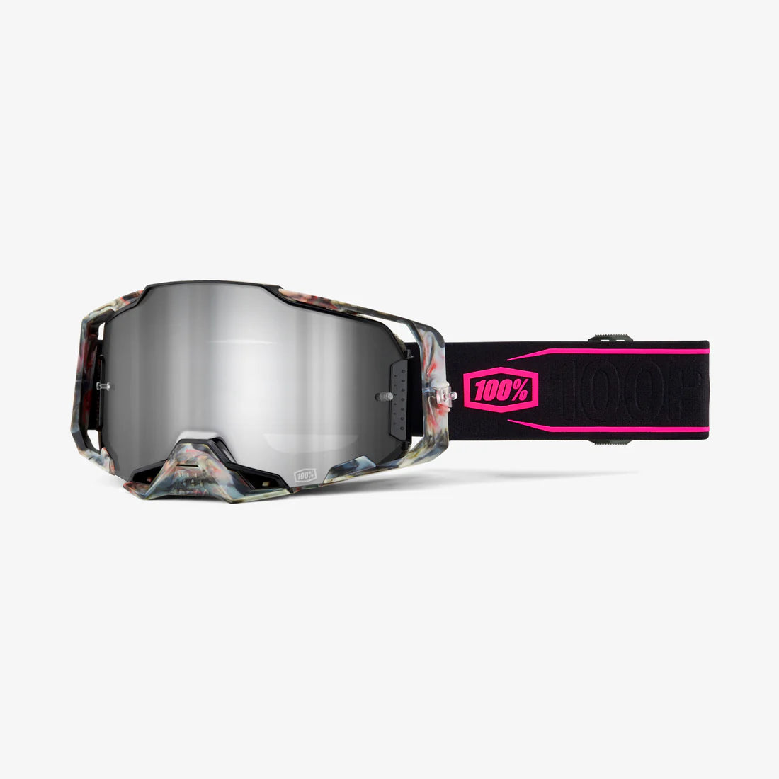100% Antiparra Armega Goggle Sarcelle - Mirror Silver Lens