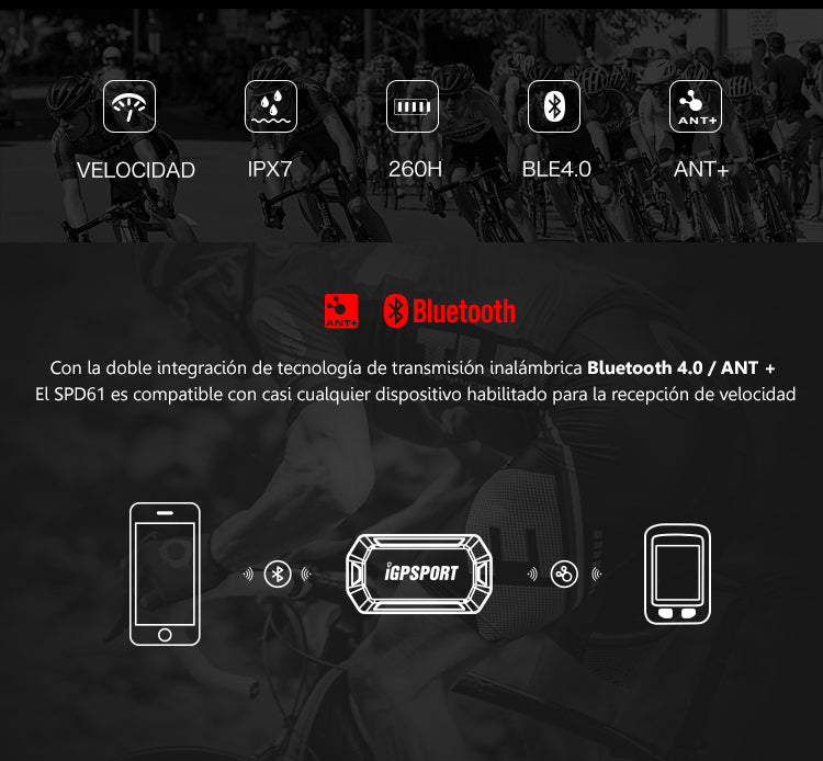 Pack Banda Cardiaca y Sensor Cadencia iGPSPORT