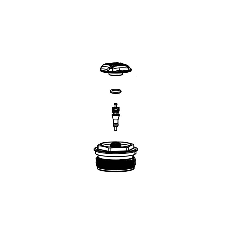 RockShox TOP CAP AIR XC32/RECON SILVER BLK - Rideshop