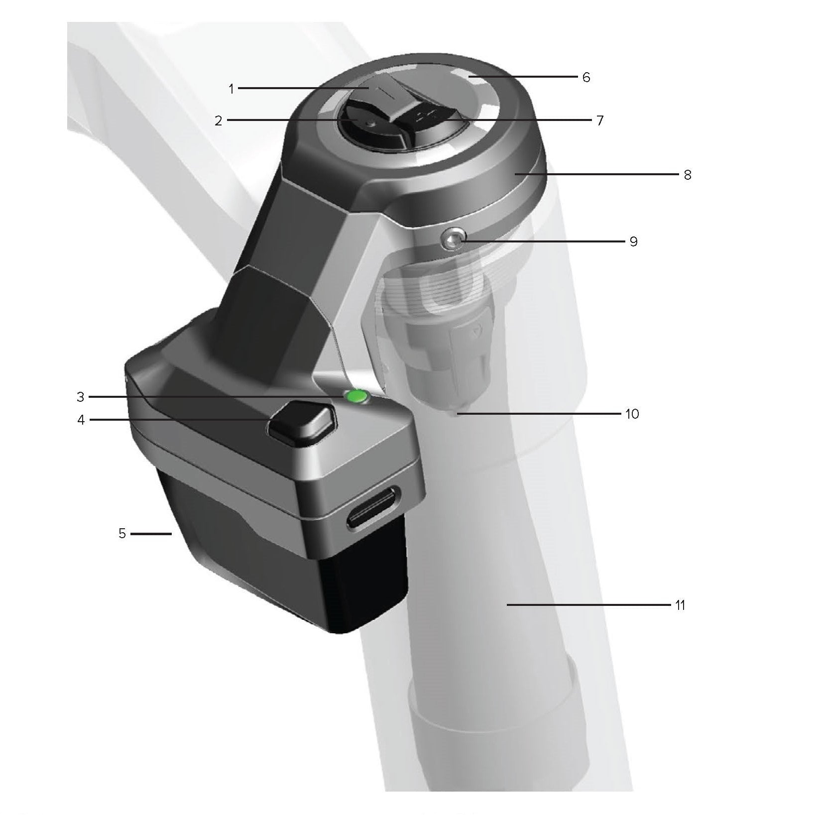 Módulo RockShox SID 35 Flight Attendant D1 2025+ - Rideshop