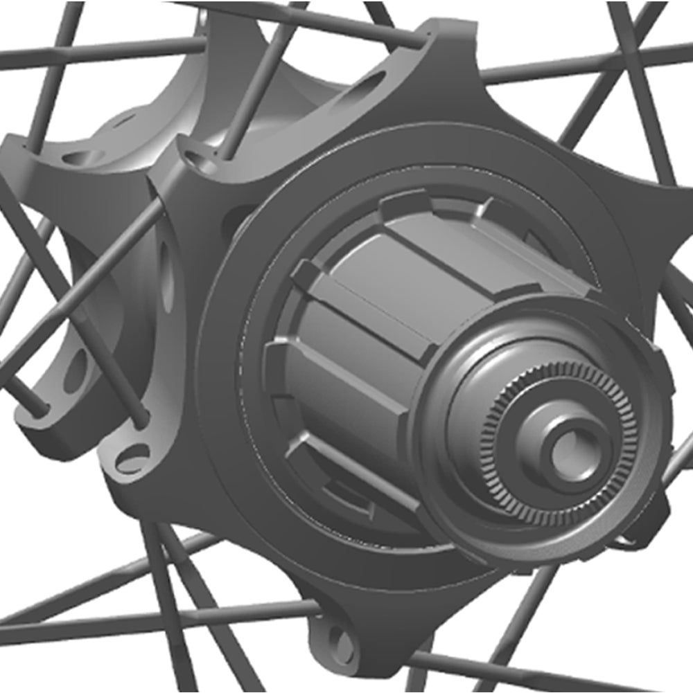 Rueda Zipp Lenticular Super-9 B1 Centerlock TL 700c 12x142mm HG Carbon