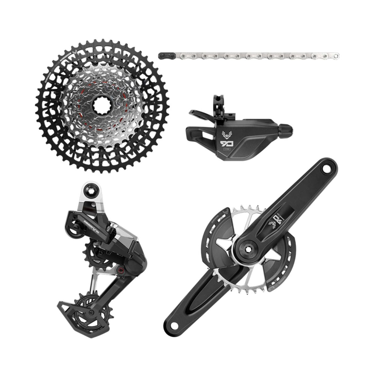 Transmisión Eagle 90 A1 DUB WIDE DM8 32T T-Type 126L XS1275 10-52T 12V - Negro / 165mm