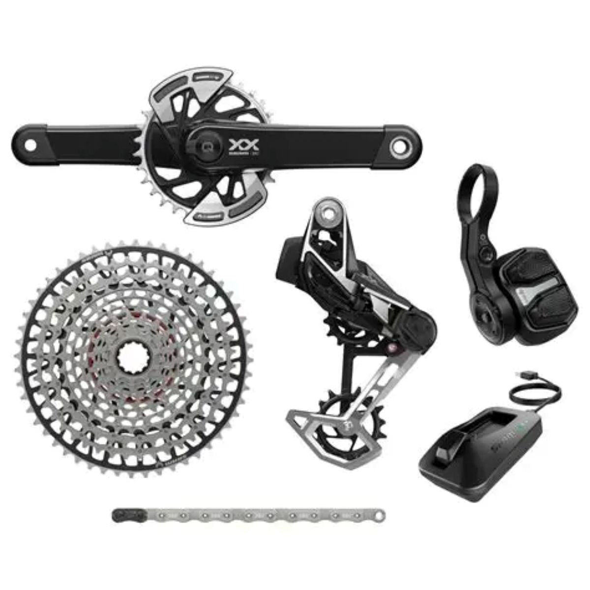 Transmisión Potenciómetro Eagle XX D1 UDH AXS T-Type DUB Wide Q174 32T 126L 10-52T - Negro / 175mm