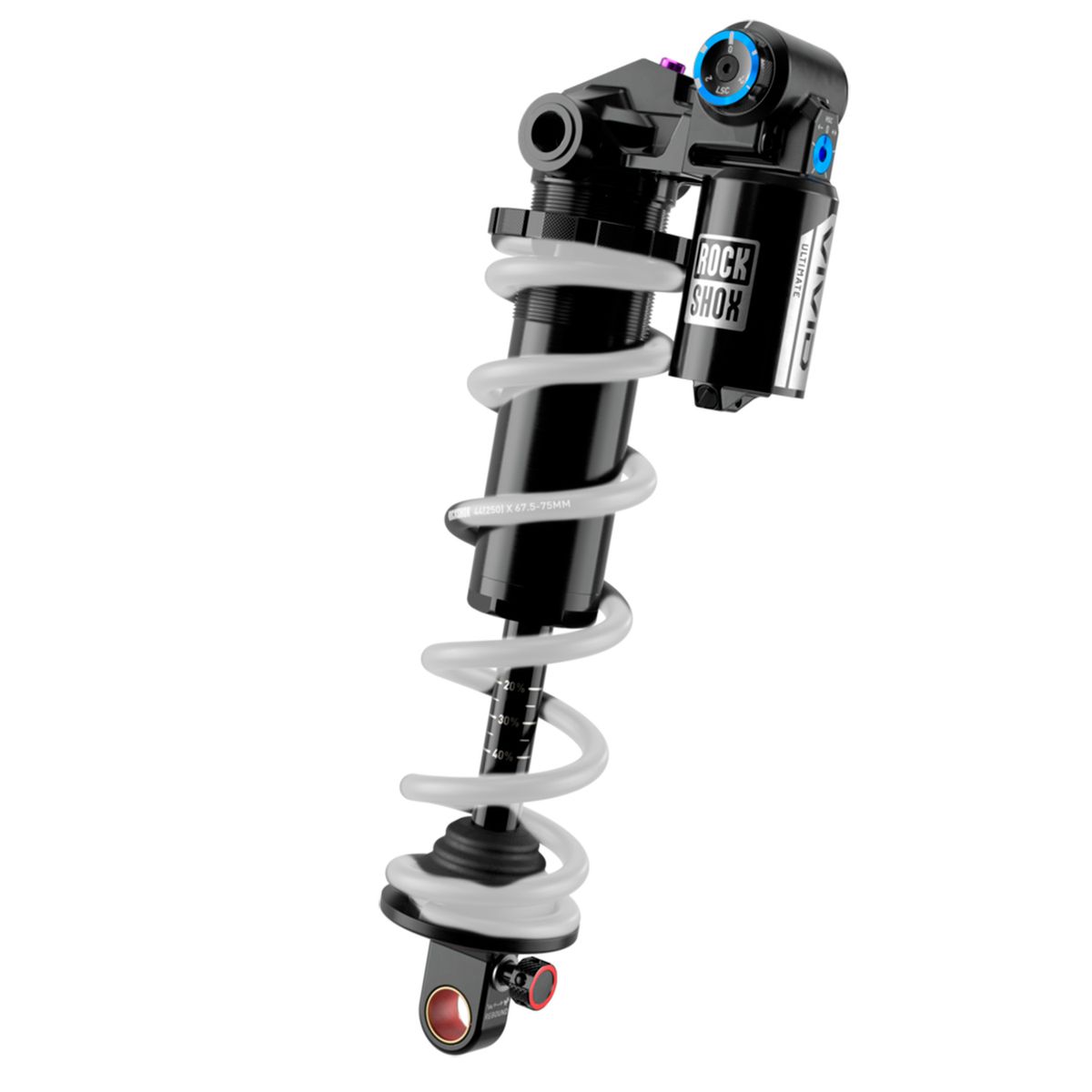 Shock RockShox Vivid Ultimate DH RC2 Coil D1 225mm Estándar Trunnion - 225 x 75 mm