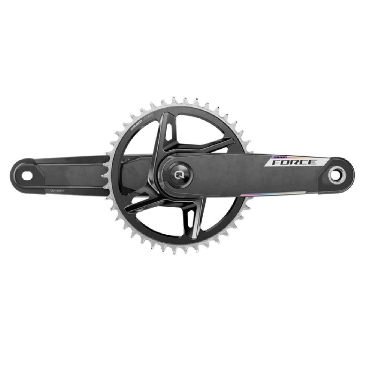 Volante Potenciómetro Force 1 XPLR E1 AXS DUB WIDE 47.5mm 42T Q150 - Negro / 172.5mm