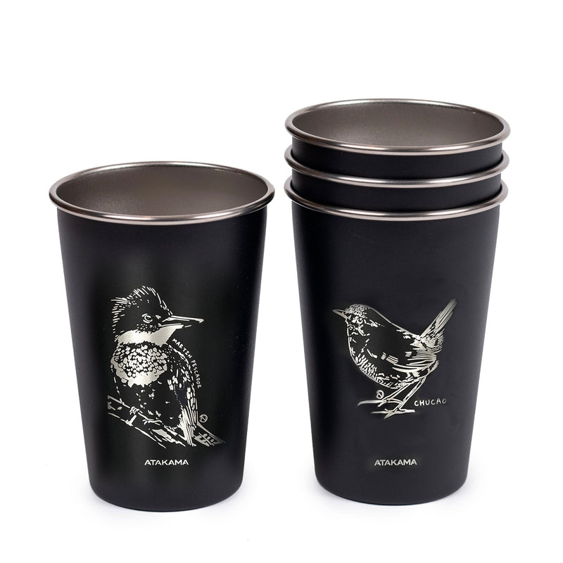 Set de 4 vasos aves chilenas 480 ml Atakama Outdoor - Rideshop