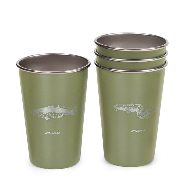 Set de 4 vasos peces chilenos 480 ml Atakama Outdoor - Rideshop