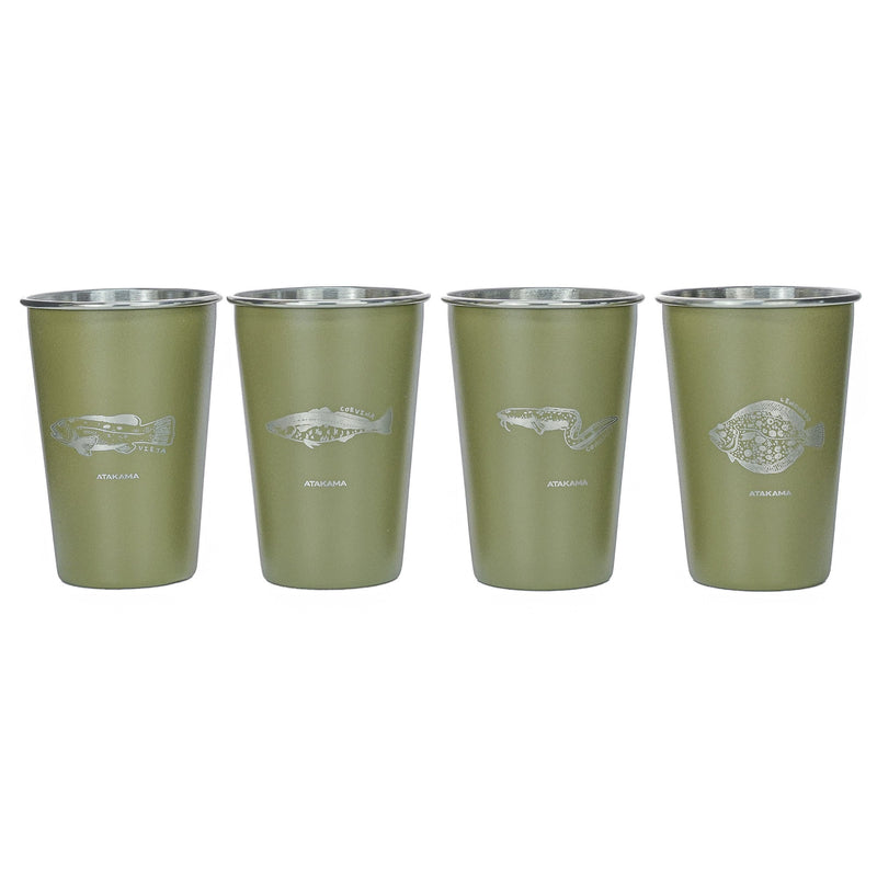 Set de 4 vasos peces chilenos 480 ml Atakama Outdoor - Rideshop