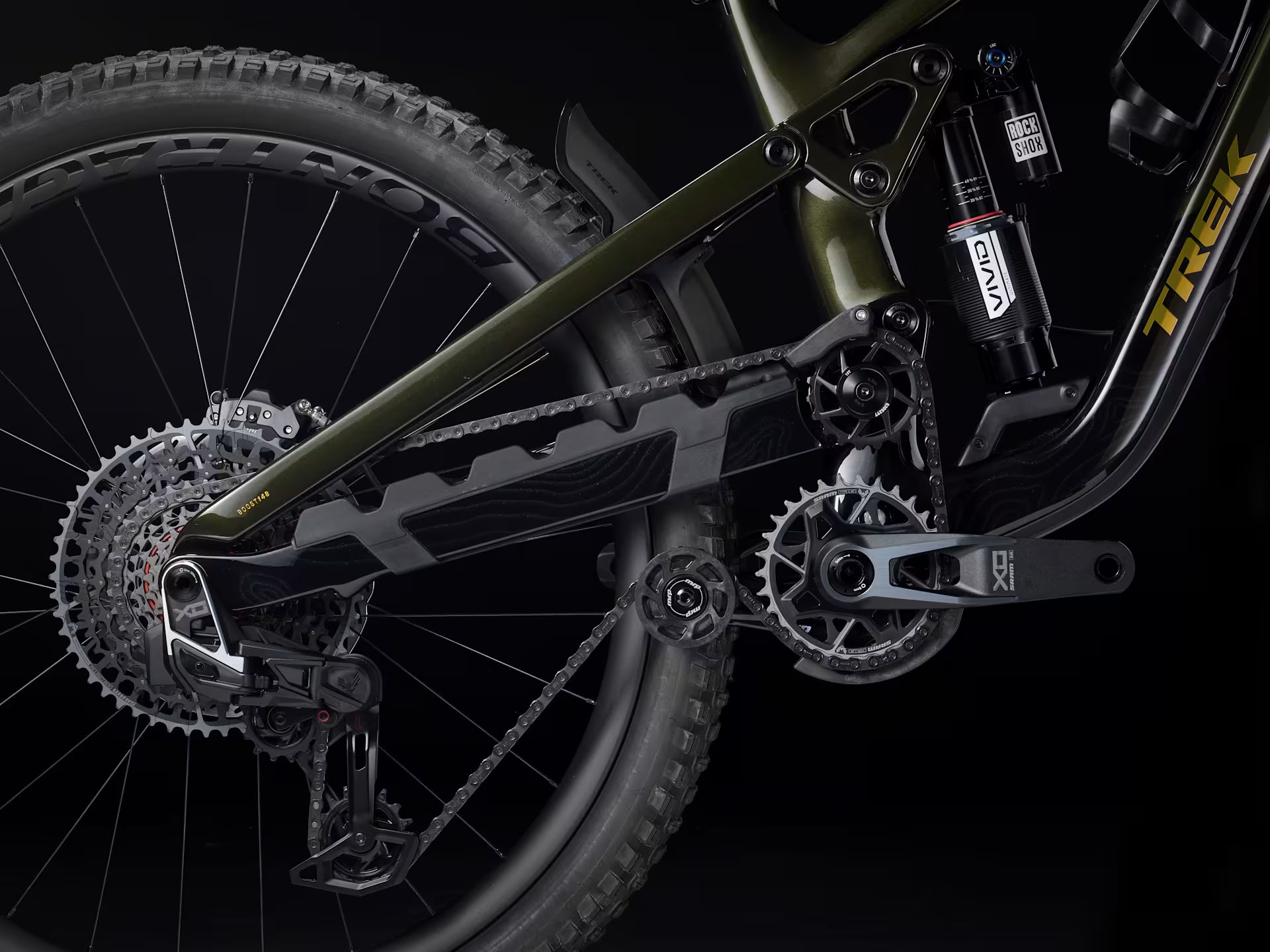 Bicicleta Enduro Trek Slash 9.9 X0 AXS T-Type Black Olive 6ta Gen