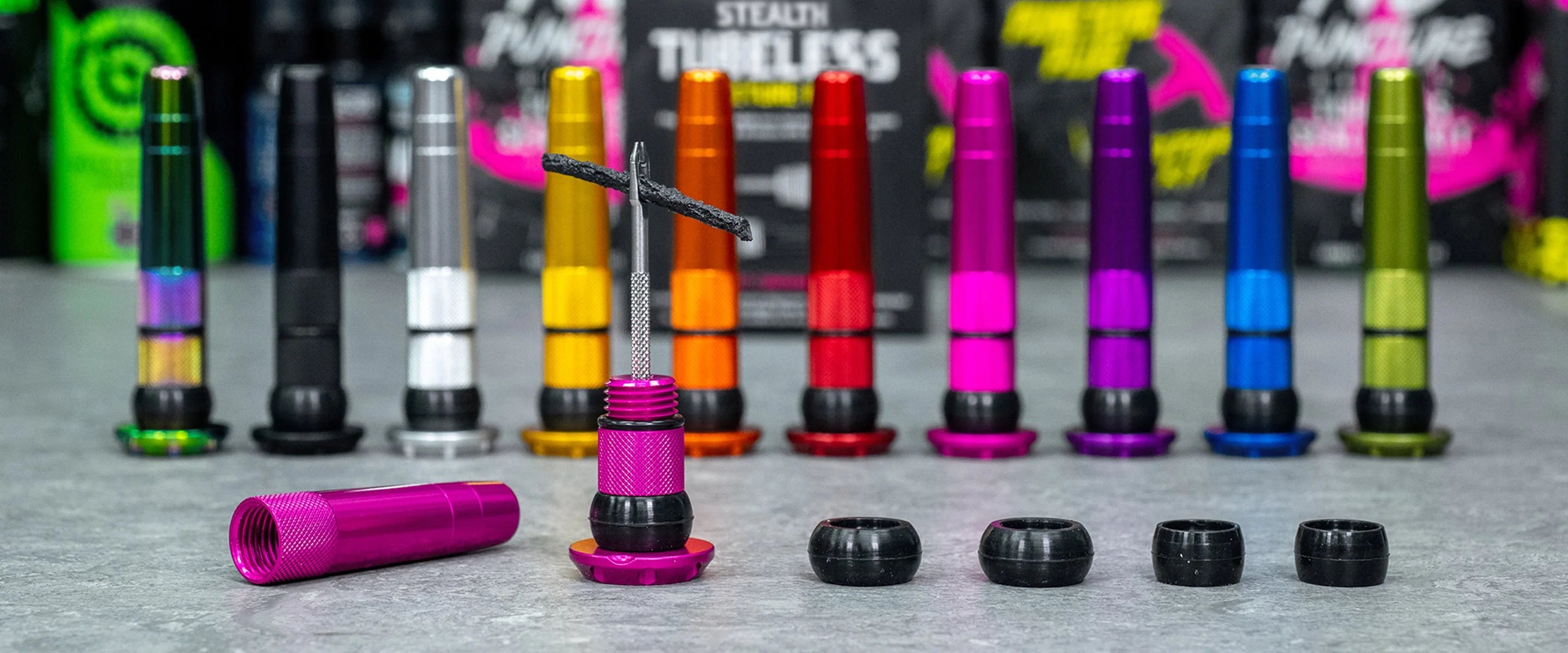 Muc-Off Kit de Reparación Tubular Negro Matte - Rideshop