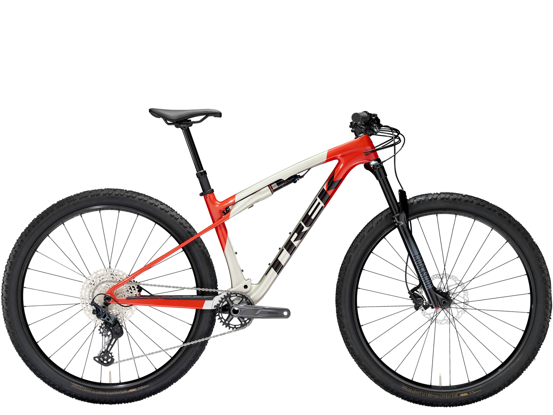 Bicicleta Cross Country Trek Supercaliber SL 9.6 Blanco/Rojo