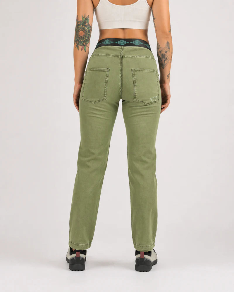 Pantalón Escalada Jeanstrack Trekking Tarya Khaki Mujer