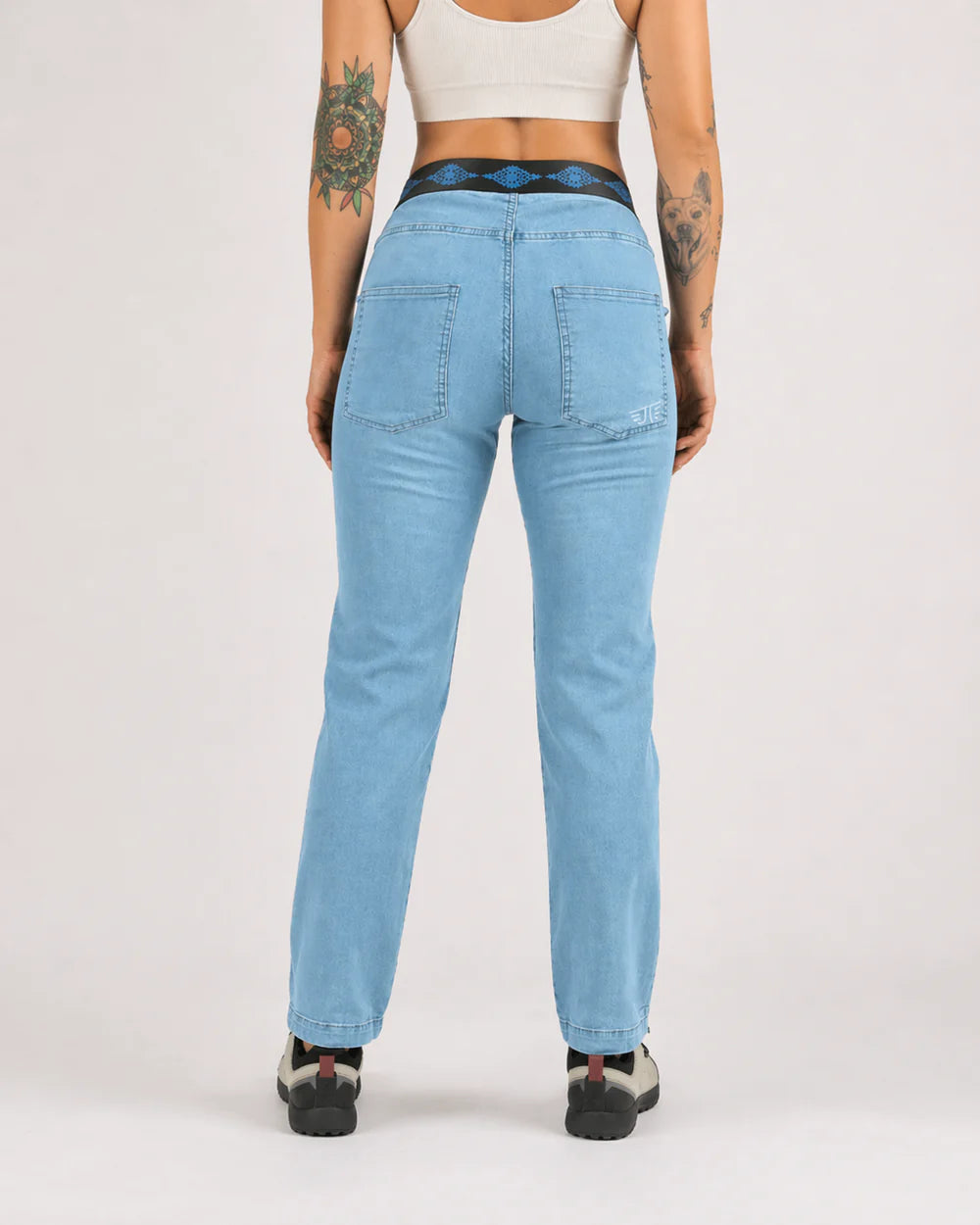 Pantalón Escalada Jeanstrack Trekking Tarya Jeans Bleach Mujer