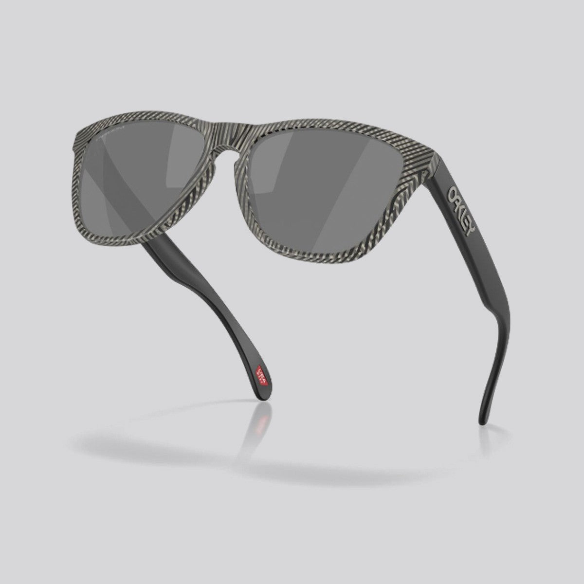 Lentes de Sol Oakley Frogskins Matte Grey Ink Fingerprint / Prizm Black - vista 4