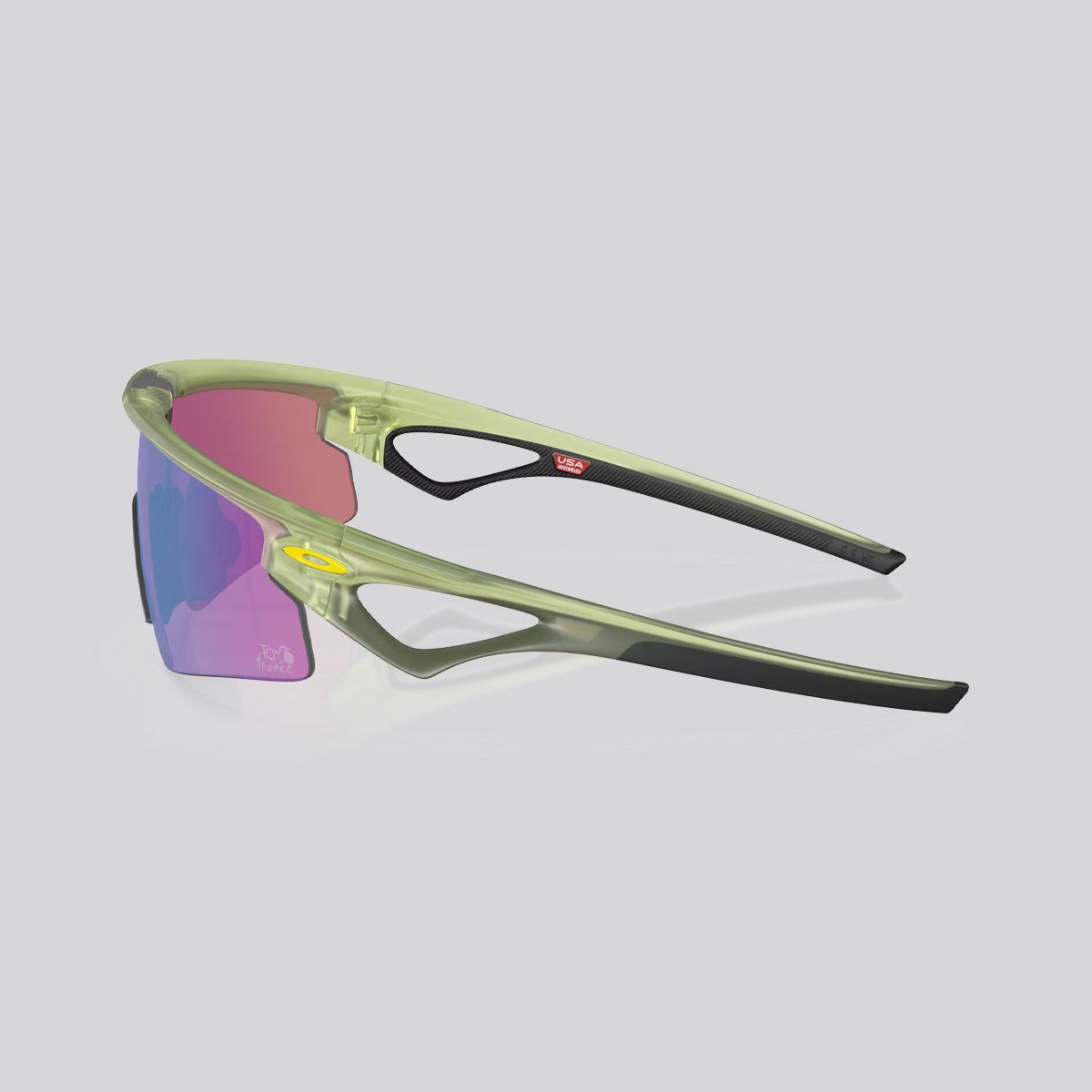 Lentes de Sol Oakley Sphaera 2026 Tour De France Strike Tdf Matte Fern / Prizm Road Jade - vista 3