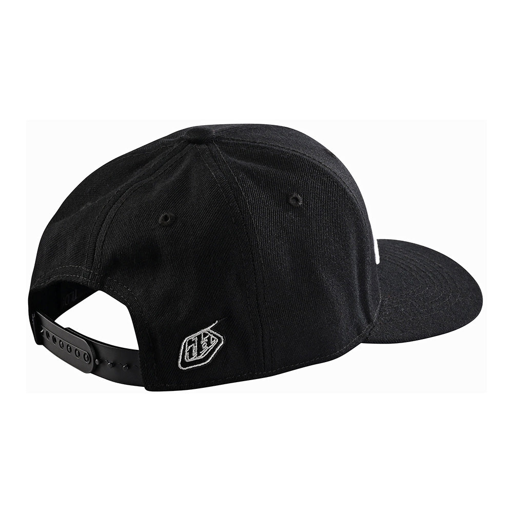Troy Lee Designs Jockey Snapback Signature Negro / Blanco - Rideshop