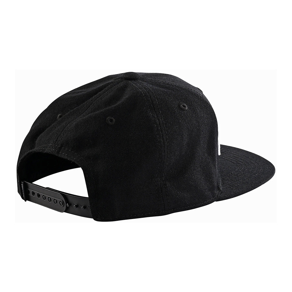 Troy Lee Designs Jockey Snapback Signature Negro / Blanco - Rideshop