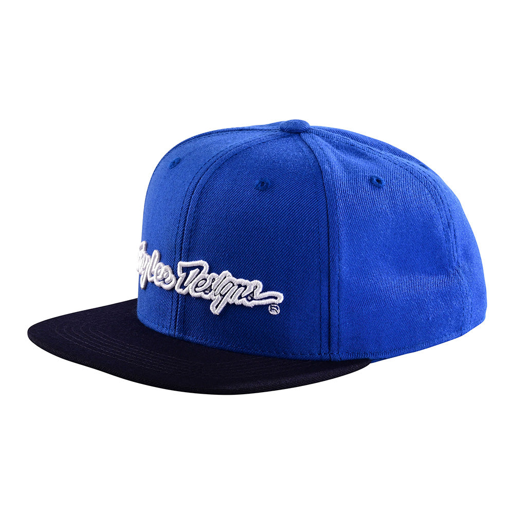 Troy Lee Designs Jockey Snapback Signature Azul / Blanco - Rideshop