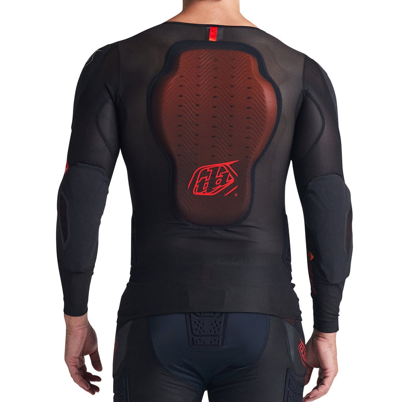 Troy Lee Designs Protector De Torso Manga Larga Stage Ghost D30 Solid Black - Rideshop
