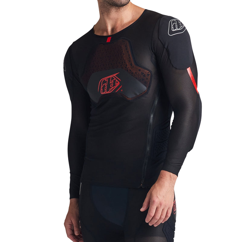 Troy Lee Designs Protector De Torso Manga Larga Stage Ghost D30 Solid Black - Rideshop