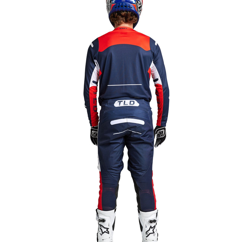 Troy Lee Designs Polera de Moto GP Pro Blends Navy/Naranjo - Rideshop