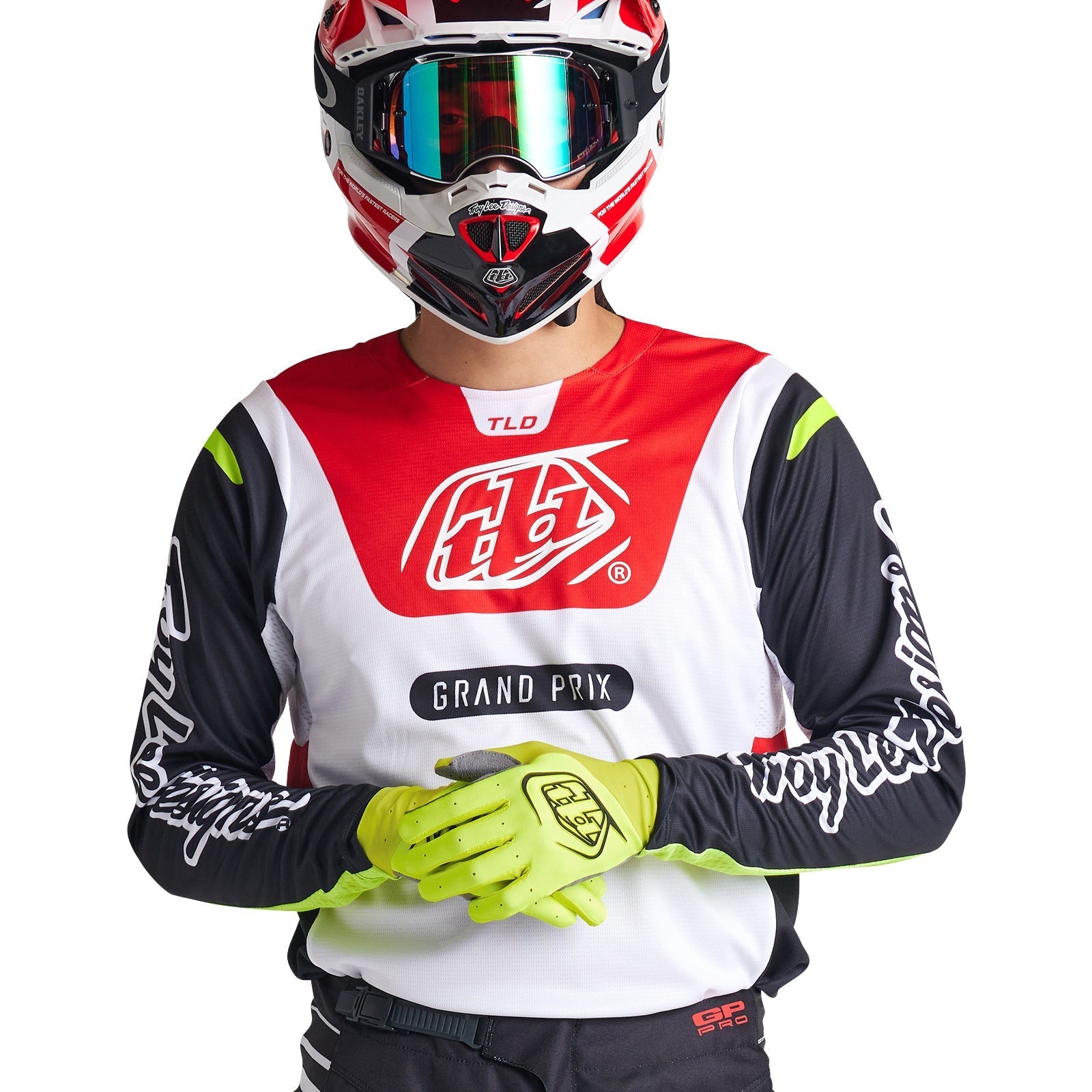 Troy Lee Designs Polera de Moto GP Pro Blends Blanco/Rojo - Rideshop