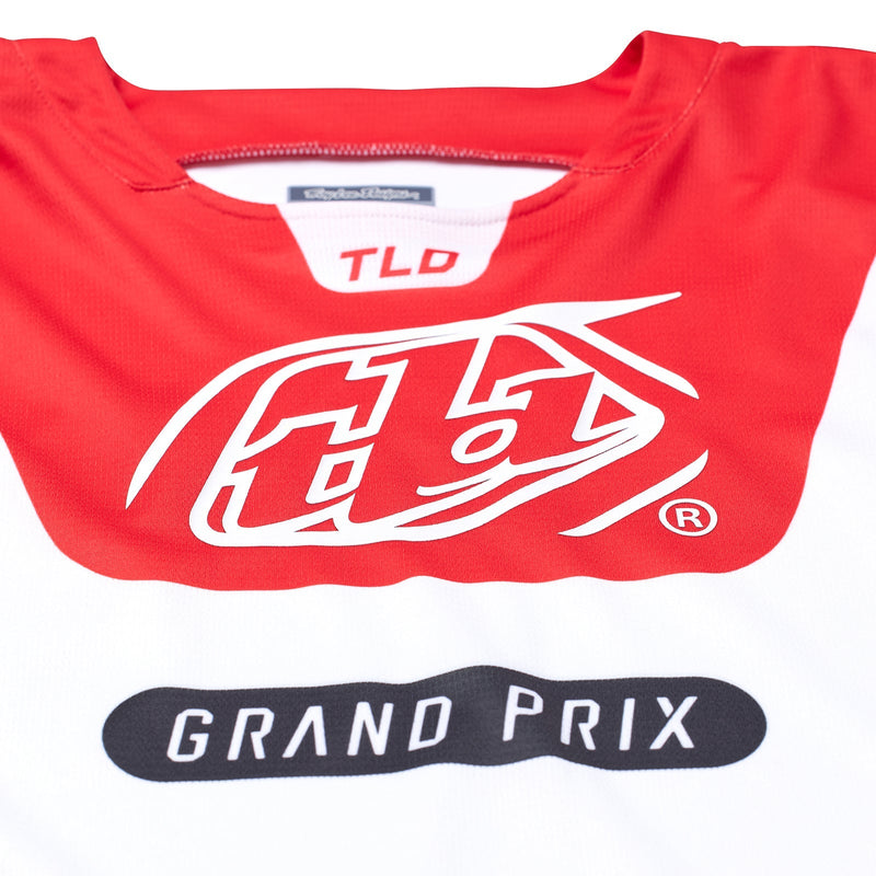 Troy Lee Designs Polera de Moto GP Pro Blends Blanco/Rojo-ProCircuit