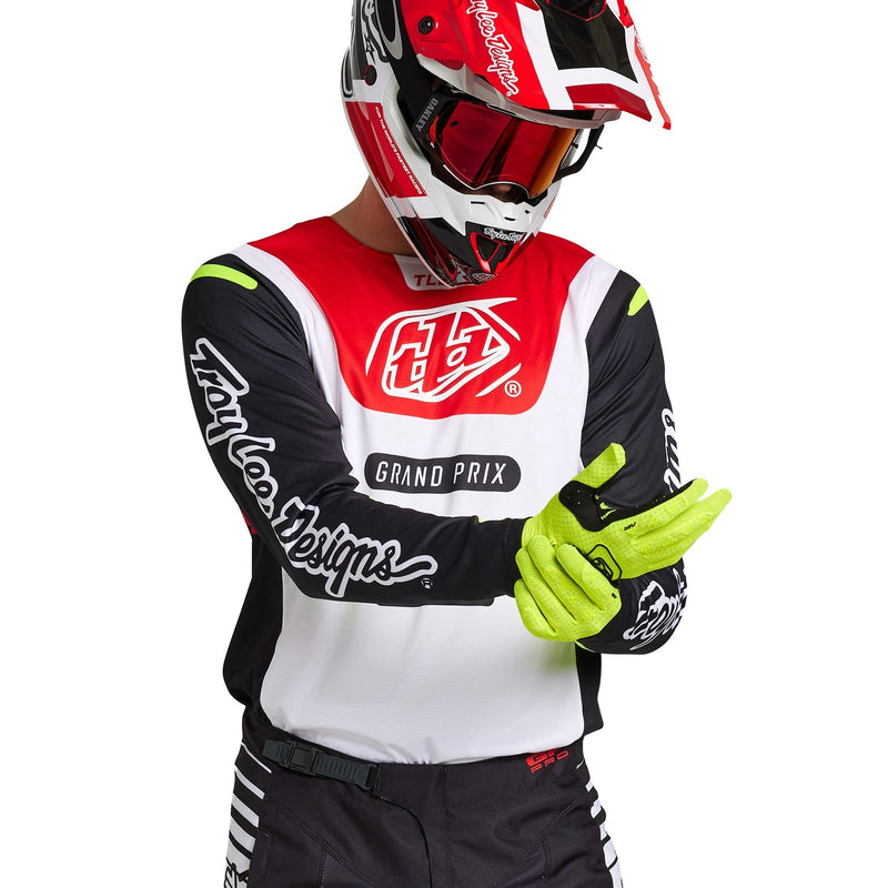 Troy Lee Designs Polera de Moto GP Pro Blends Blanco/Rojo-ProCircuit