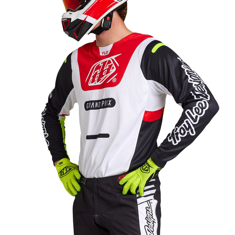 Troy Lee Designs Polera de Moto GP Pro Blends Blanco/Rojo - Rideshop