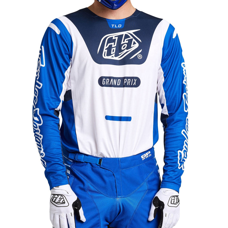 Troy Lee Designs Polera de Moto GP Pro Blends Blanco/Azul - Rideshop