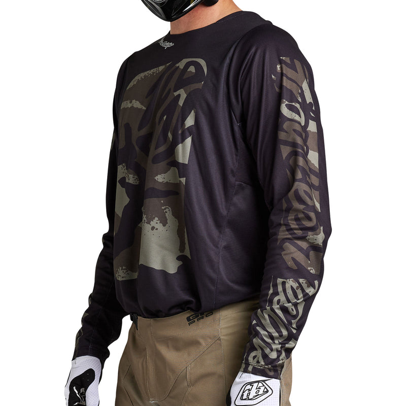 Troy Lee Designs Polera de Moto GP Pro Boxed Negro/Oliva - Rideshop