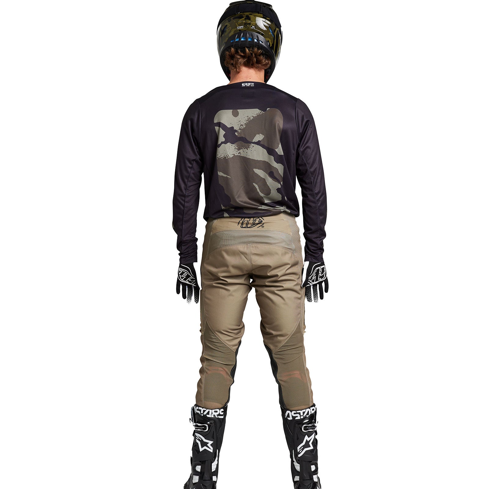 Troy Lee Designs Polera de Moto GP Pro Boxed Negro/Oliva - Rideshop