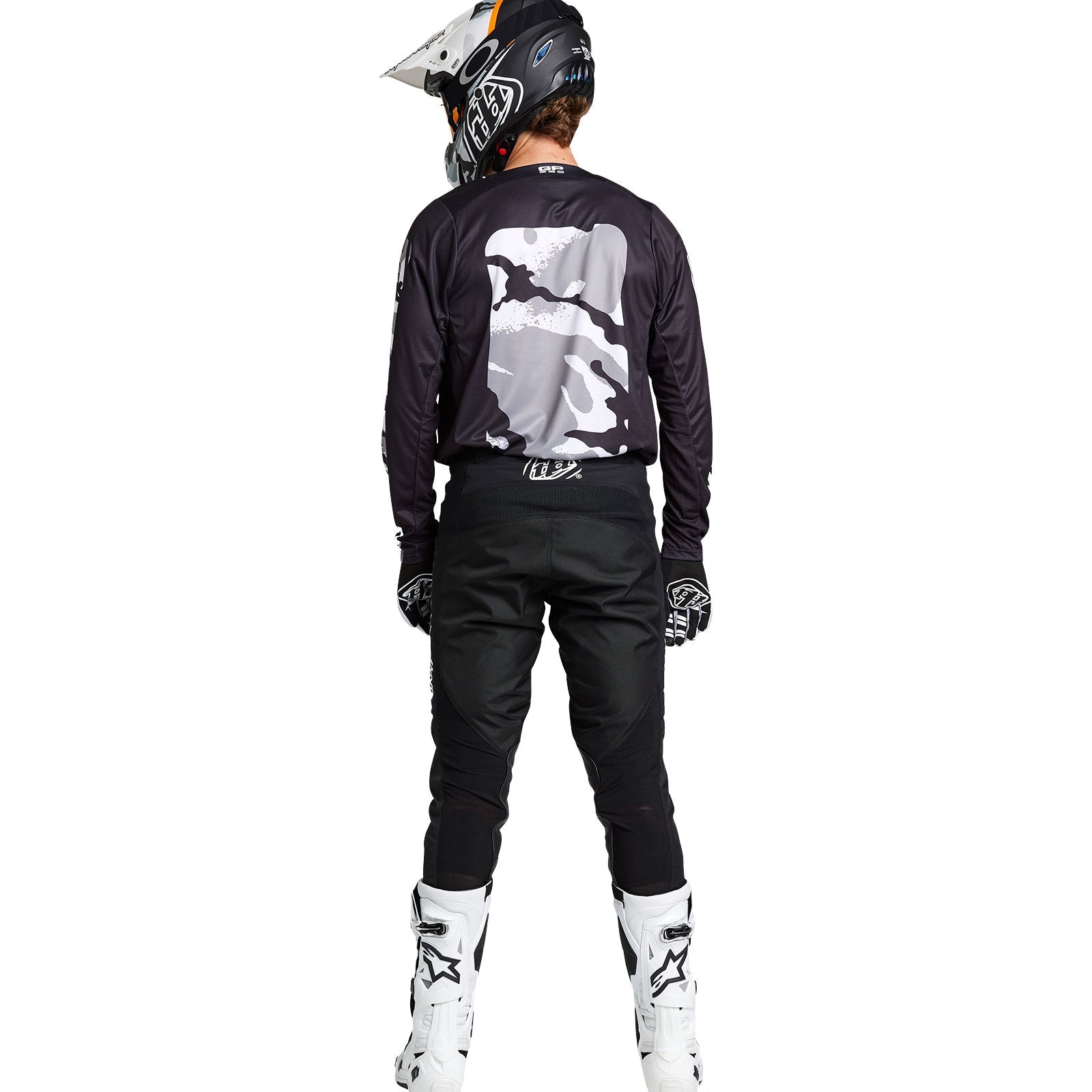 Troy Lee Designs Polera de Moto GP Pro Boxed Negro/Blanco - Rideshop
