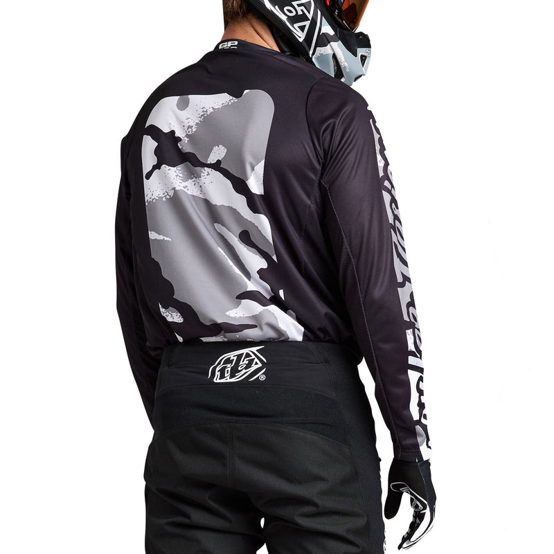 Troy Lee Designs Polera de Moto GP Pro Boxed Negro/Blanco - Rideshop