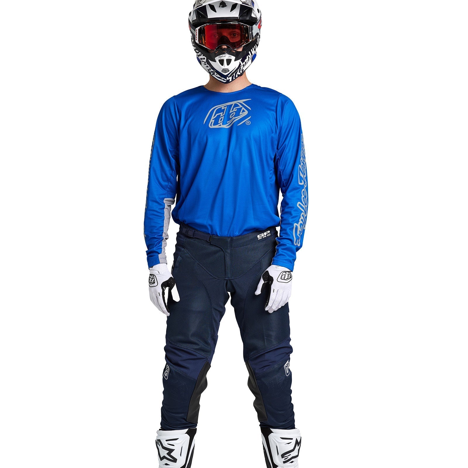 Troy Lee Designs Polera de Moto GP Pro Icon Azul/Plata - Rideshop