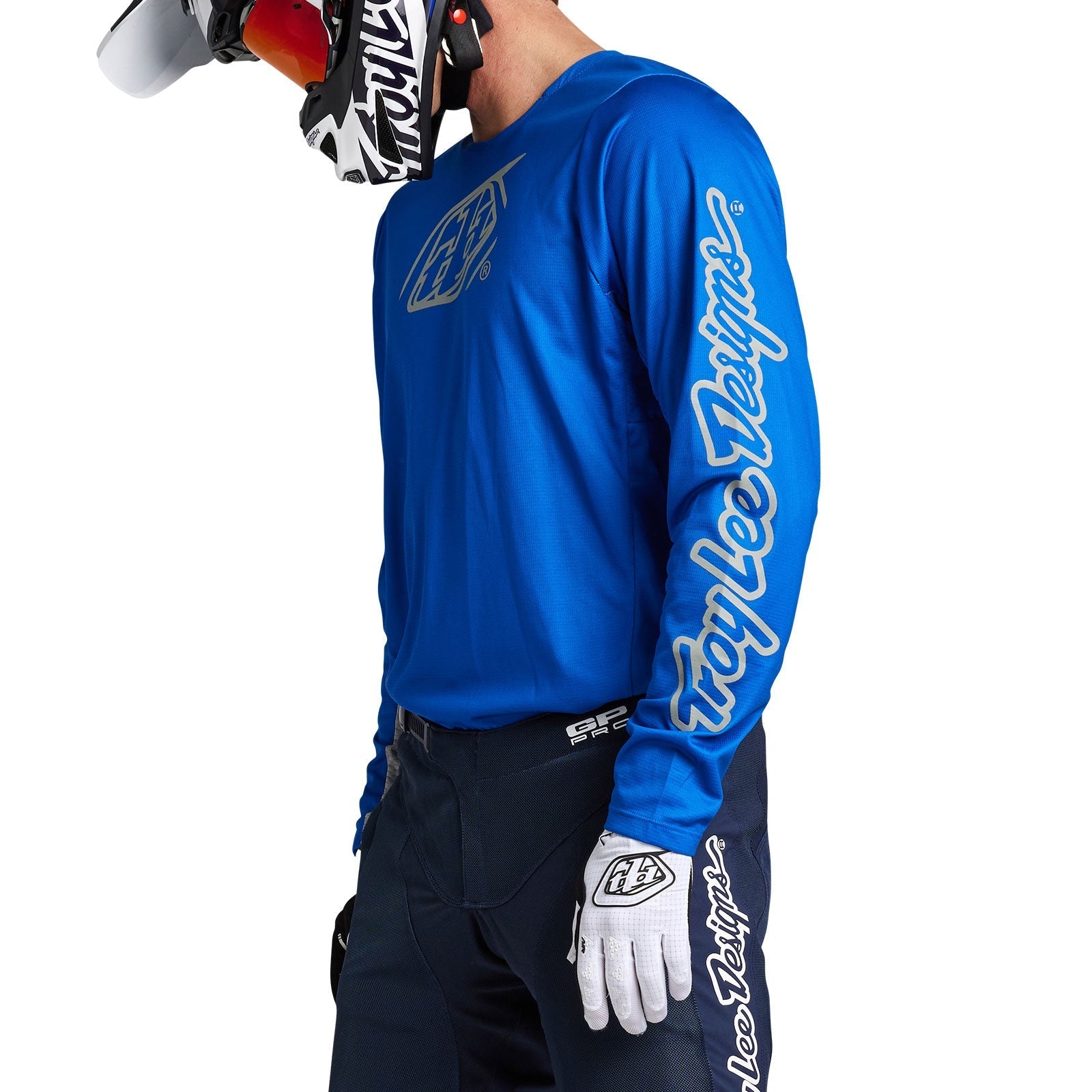 Troy Lee Designs Polera de Moto GP Pro Icon Azul/Plata - Rideshop