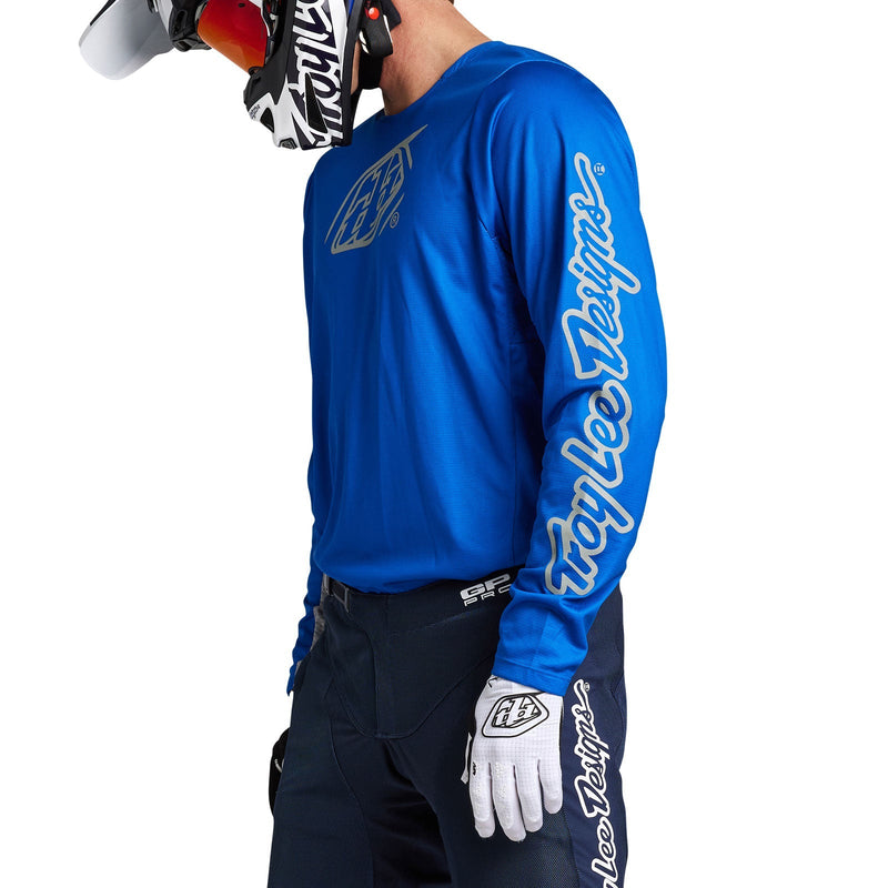 Troy Lee Designs Polera de Moto GP Pro Icon Azul/Plata-ProCircuit