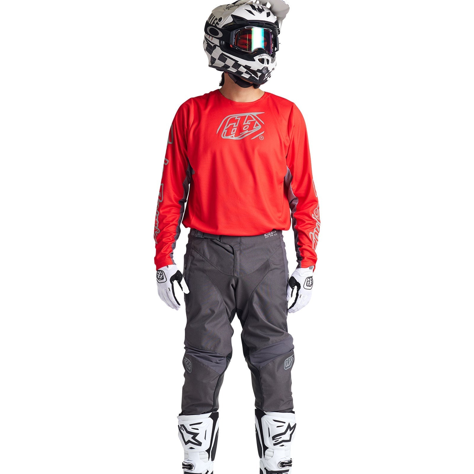 Troy Lee Designs Polera de Moto GP Pro Icon Rojo/Gris - Rideshop