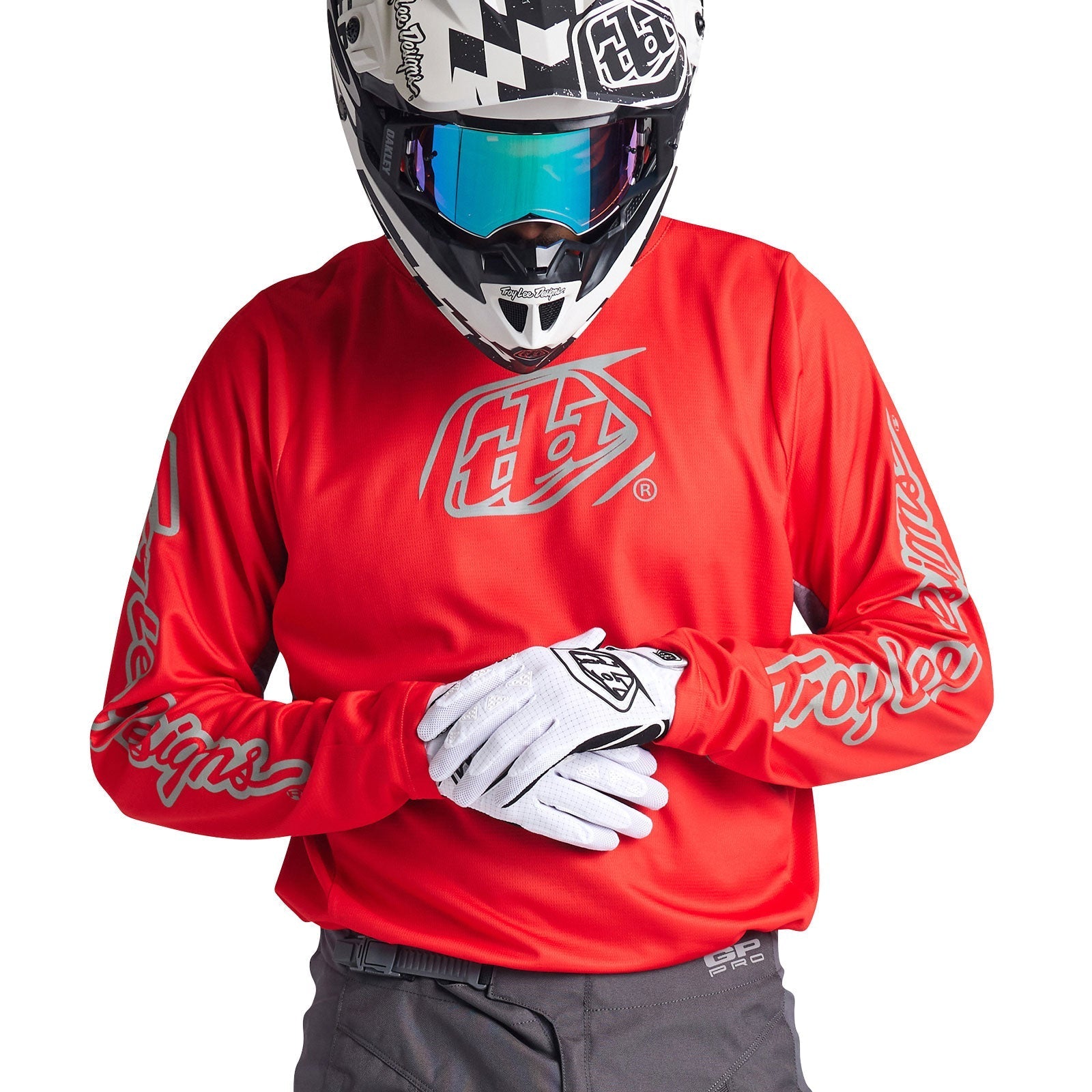 Troy Lee Designs Polera de Moto GP Pro Icon Rojo/Gris - Rideshop