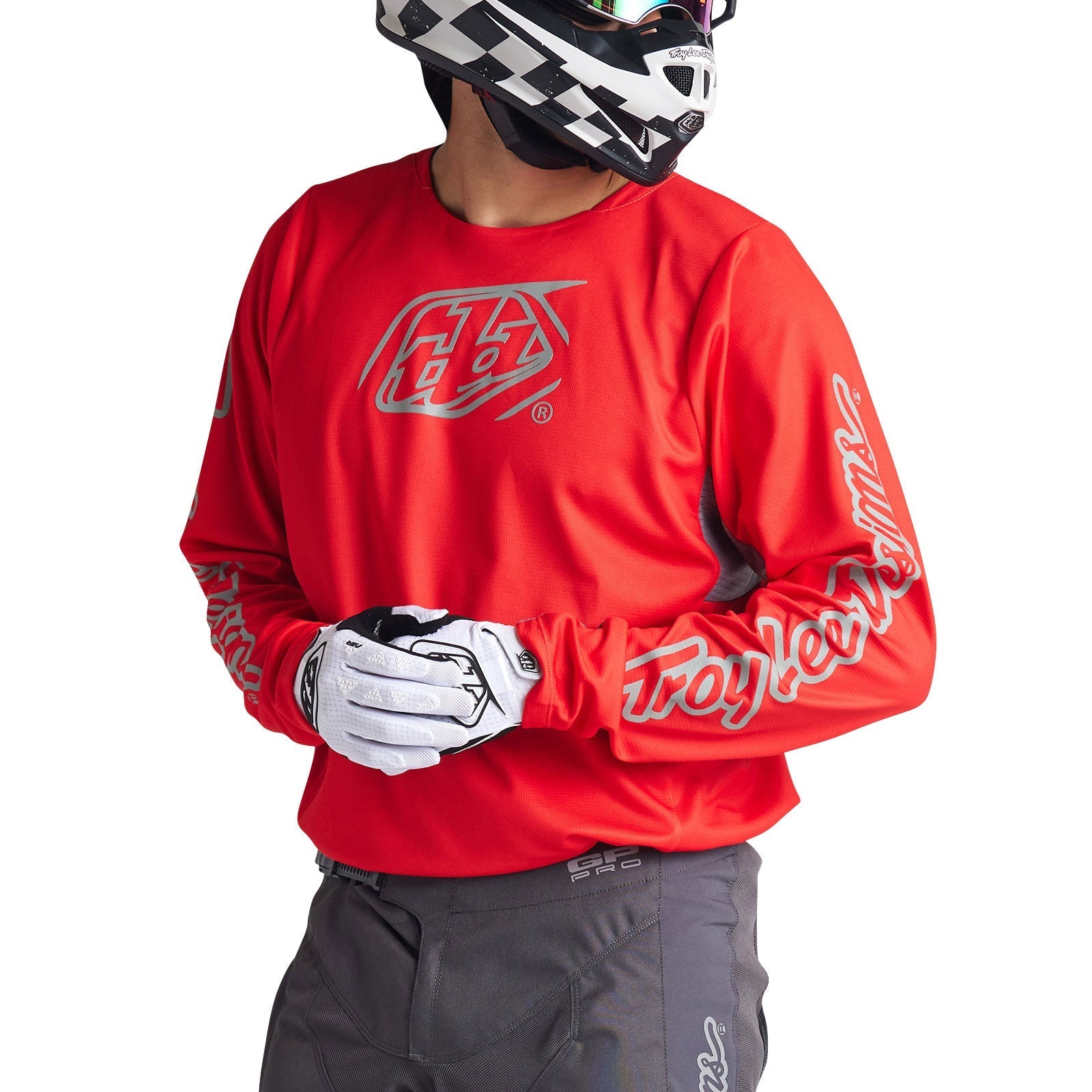 Troy Lee Designs Polera de Moto GP Pro Icon Rojo/Gris - Rideshop