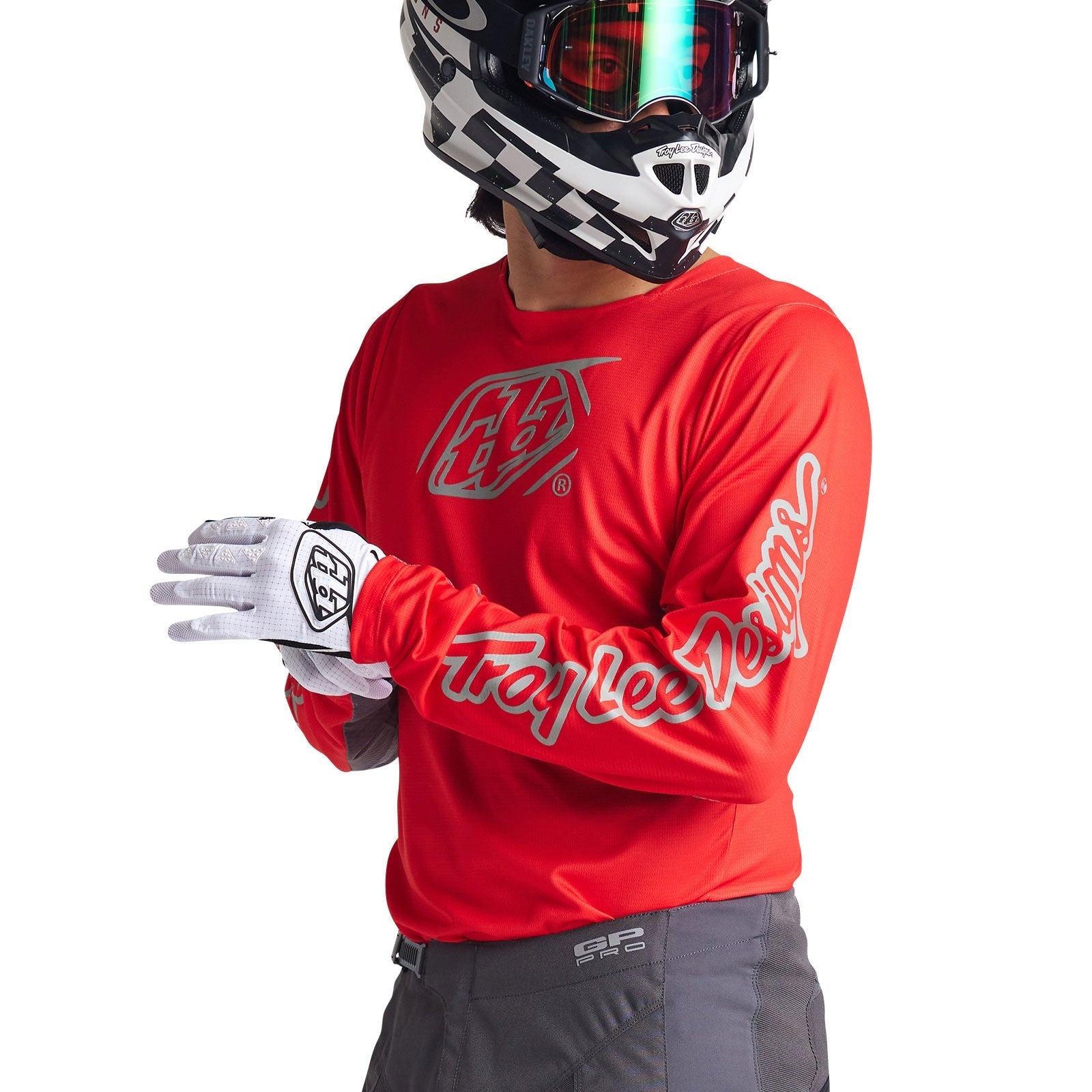 Troy Lee Designs Polera de Moto GP Pro Icon Rojo/Gris - Rideshop