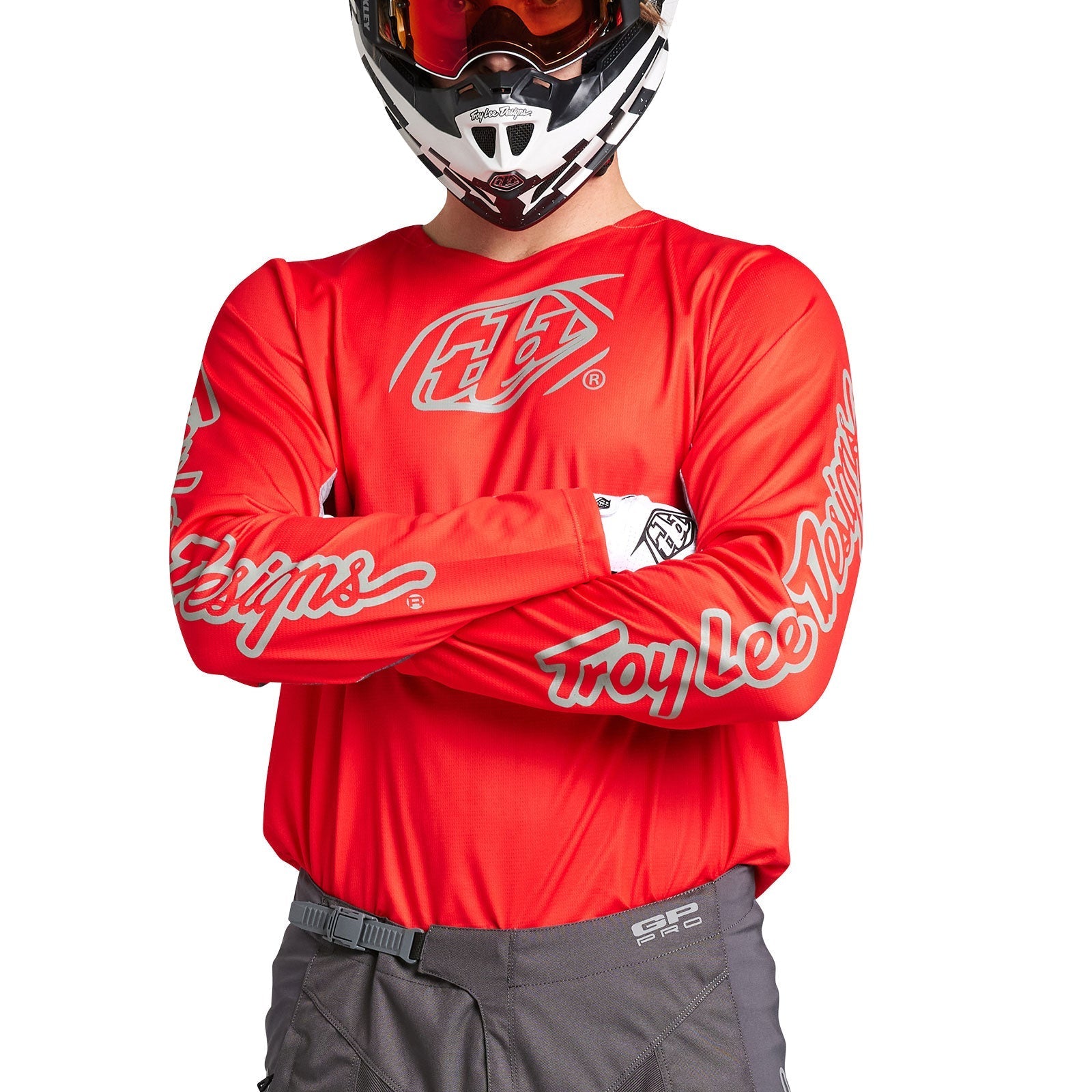 Troy Lee Designs Polera de Moto GP Pro Icon Rojo/Gris - Rideshop