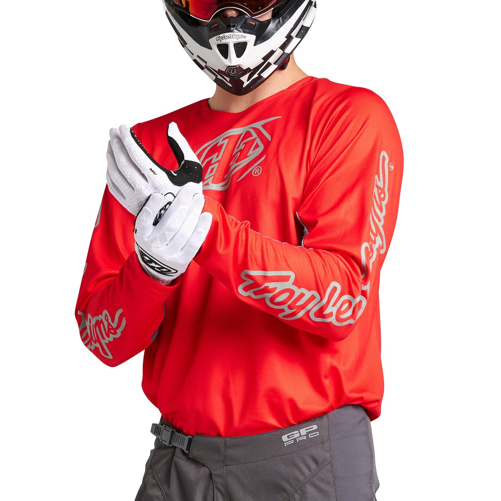 Troy Lee Designs Polera de Moto GP Pro Icon Rojo/Gris - Rideshop
