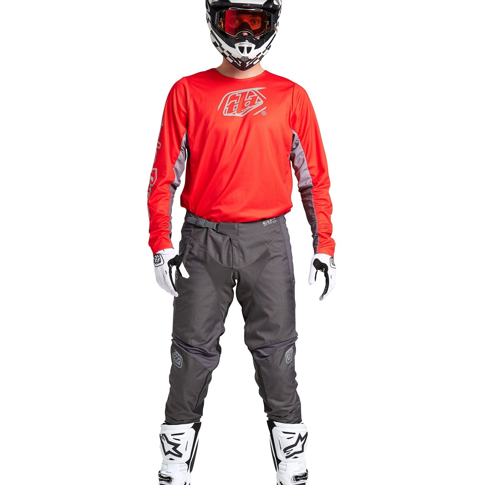 Troy Lee Designs Polera de Moto GP Pro Icon Rojo/Gris - Rideshop