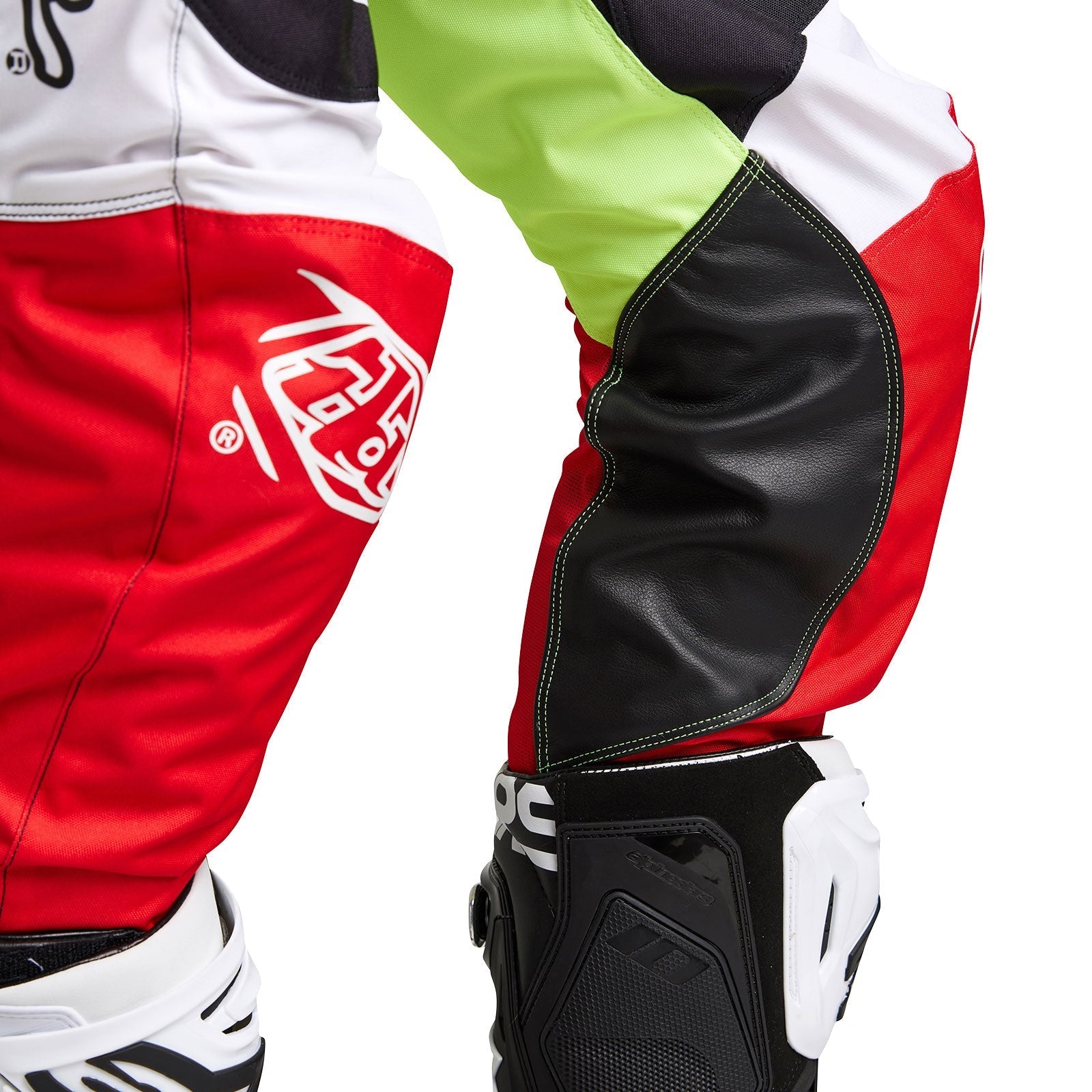 Troy Lee Designs Pantalones GP Blends Blanco/Rojo - Rideshop