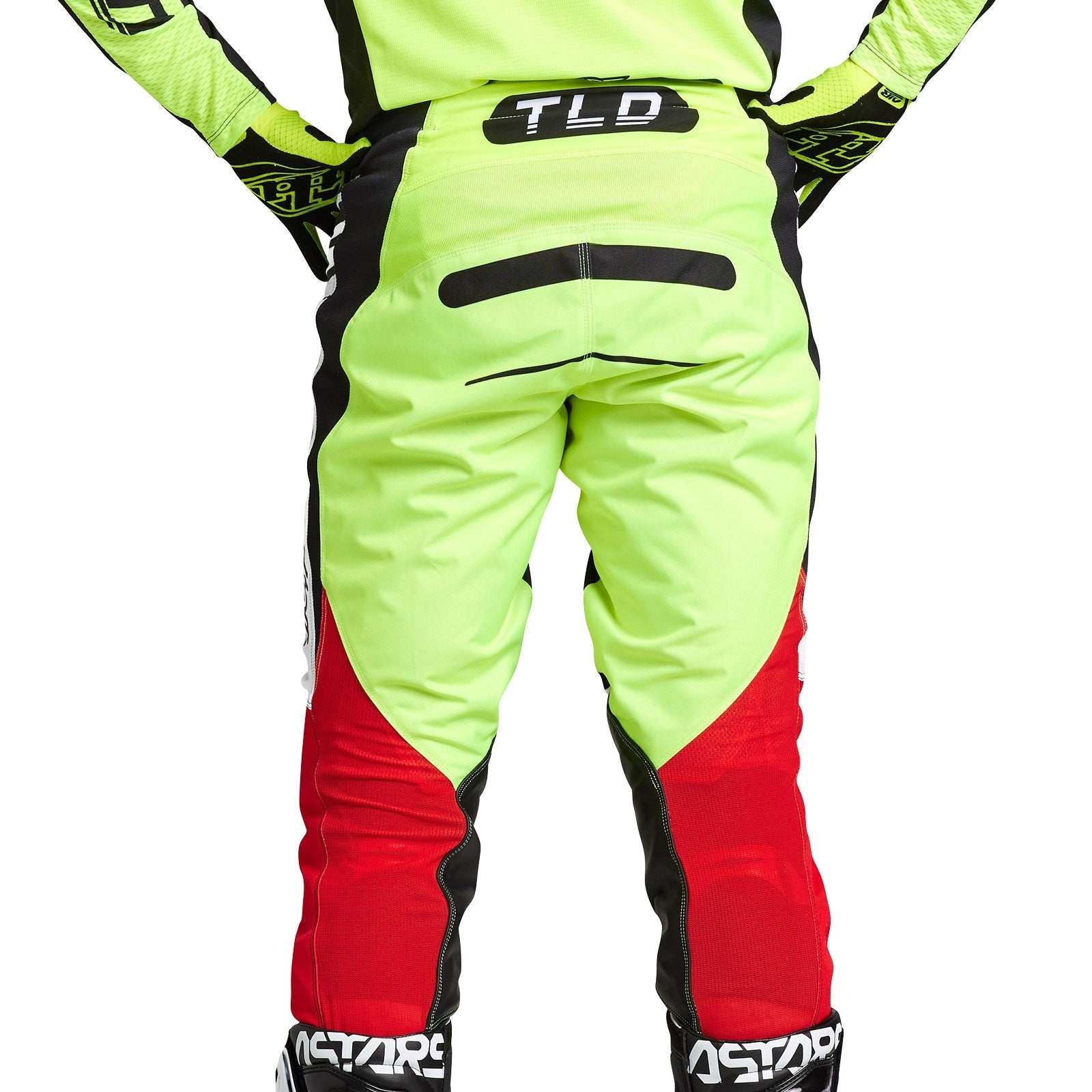 Troy Lee Designs Pantalones GP Blends Blanco/Rojo - Rideshop
