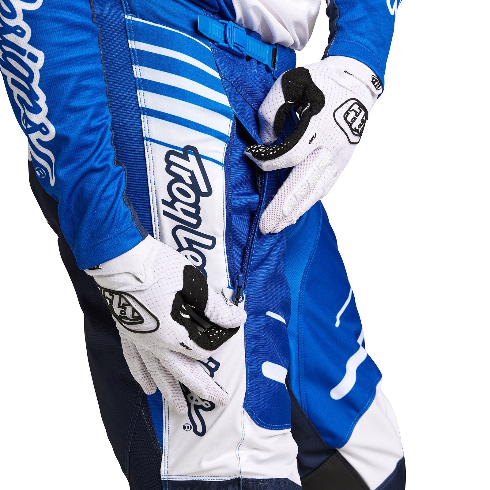 Troy Lee Designs Pantalones GP Blends Blanco/Azul - Rideshop