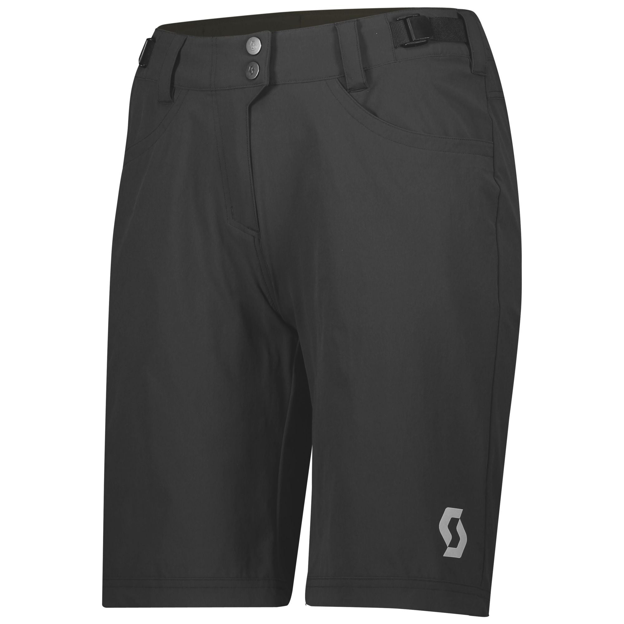 Scott Shorts Mujer W*S Trail Flow W/Pad Black - Rideshop