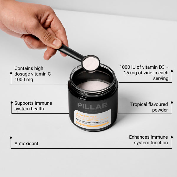 Pillar Performance Ultra Immune C Vitamina C Tropical 200 g (40 porciones) - imagen 2